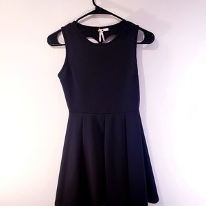 Prom black dress. Heart motive on back. Size L